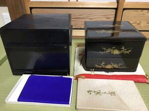 重箱　和食器 食器 漆器 お重 輪島塗 漆塗 木製 蒔絵 松竹梅 