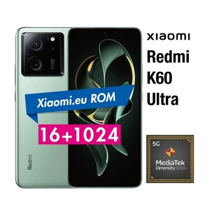 【クーポン4000円引】【未使用】Xiaomi Redmi K60 Ultra 16G RAM/1T ROM メドウグリーン Xiaomi.euROM導入済 特盛モデル 13T Pro