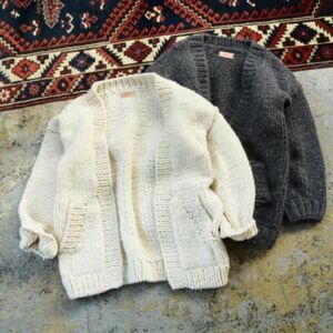 TODAYFUL Hand Knit Cardiganoff-white 38 カーディガン ニット ウール ニットカーディガン