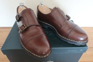 *Paraboot Paraboot WILLIAM William double monk strap UK6.0 24.5.GR EBENE*