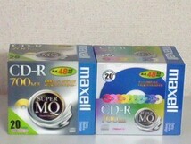 未開封・未使用品 maxell データ用CD-R 700MB 48倍速対応 20枚入×2　合計40枚　CDR700S.MIX1P20S CDR700S.1P20S　送料無料_画像1