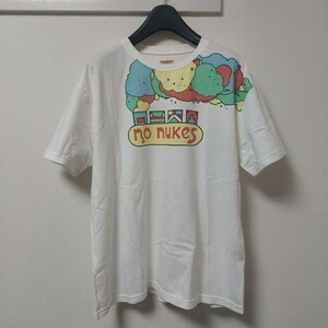 新品未使用品 KAPITAL キャピタル プリントTシャツ NO NUKES 半袖 サイズ4 XL 白 K2103SC074 06A1104mel