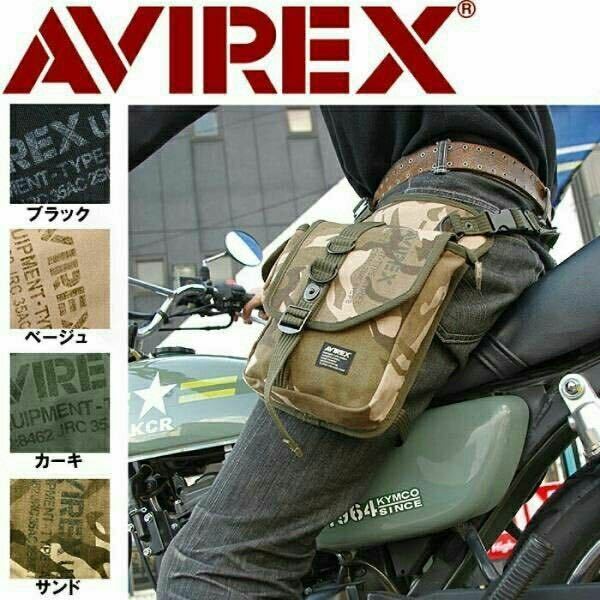 AVIREX EAGLE レッグバッグ avx348 ネイビー 大人気 売れ筋 バイク ブランドバッグ 大容量 かっこいい 通勤 通学 かばん