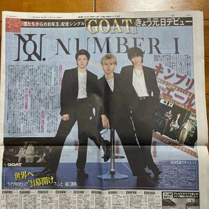 (新聞) Number_i 平野紫耀 神宮寺勇太 岸優太 King&Prince 深田恭子