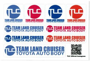 ステッカー　TEAM LAND CRUISER　TOYOTA AUTO BODY　TLC　トヨタ車体　ランドクルーザー