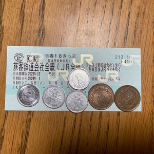 青春18きっぷ1回分　返却不要！　1/4午前9時までに入金確認できましたら1/4午前中に愛知県から発送します。