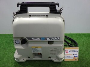 ジャンク扱い品 マキタ コンプレッサー AC700 エアツール 100ｖ大工道具 動作しますがエアー漏れします 中古品 240113