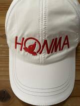 送料込み！新品未使用 HONMA GOLF メッシュキャップ だるま ホンマゴルフ GOLF ゴルフウェア ゴルフキャップ 白 57.59センチ タグ付き_画像2