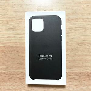 ★新品★ Apple アップル 純正 iPhone 11 Pro レザーケース・ブラック 111B⑥