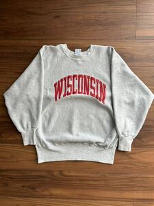 champion チャンピオン　reverse weave リバースウィーブ　L サイズ　90s ウィスコンシン wisconsin vintage Mexico製 刺繍タグ後期