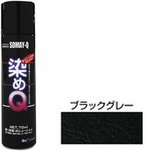 染めQテクノロジィ(Somay-Q Technology) 油彩 染めQ ミニ染めQ エアゾール 70ml ブラックグレー_画像3