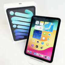 極上品☆Apple iPad mini6 Cellular MK8F3J/A グレイ 第6世代 指紋認証 動画視聴 Touch ID 8.3インチ アイパッドミニ タブレット 送料無料_画像1