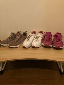  Puma ( Skechers ) женская обувь 3 пар комплект 23.5 см 
