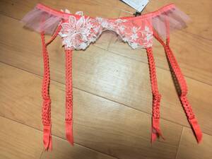 ☆saleサルート「ドガの踊り子55蒼穹のエロス」ガーターベルトMオレンジOR☆