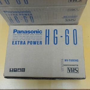 pa-01 Panasonic　EXTRA POWER VHS ビデオテープ　HG-60　10巻入り×5箱　まとめ売り