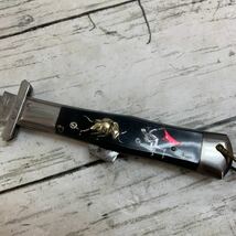 【長期保管品】小型 ナイフ 龍 闘牛 フォールディングナイフ 折りたたみナイフ 折りたたみナイフ アンティーク ヴィンテージ レトロ_画像3