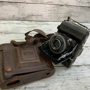 【中古品】六櫻社 小西六 コニカ セミパール 蛇腹カメラ アンティーク 戦前 ZEISS IKON DURAX 桜印 ヴィンテージ カメラ