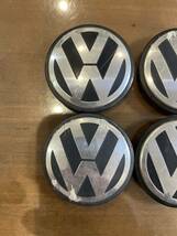 フォルクスワーゲン純正ホイール センターキャップ 4個セット 1台分 56mm 1J0 601 171 VW Volkswagen 中古品①_画像2