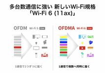 美品★送料無料Wi-Fi 6(11ax)対応Wi-Fiルーター★バッファローWSR-1800AX4B-BK★1201+573Mbps AirStation_画像4