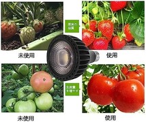 ■送料無料■LED 植物育成ライト E26口金 24W 100W相当 電球色 暖色系 led 太陽光 フルスペクトル 日照不足解消 育成ライト_画像7