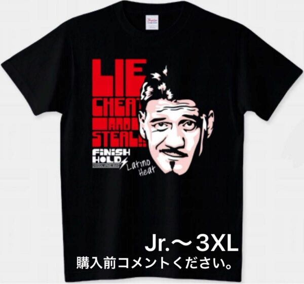 新日本プロレス エディ・ゲレロ Tシャツ WWE ブラックタイガー チャンピオン チャボ･ゲレロ ルチャリブレ WCW ロンT 黒