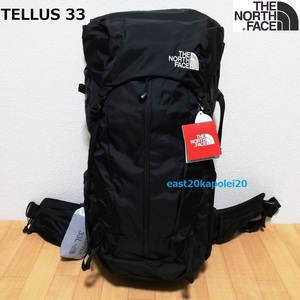 新品 THE NORTH FACE TELLUS 33 ノースフェイス テルス バックパック リュック ザック K ブラック 未使用 アウトドア トレッキング NM61510