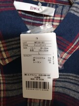 1965　EDWINチュニックシャツ　定価4950円　新品【L】レディース _画像3