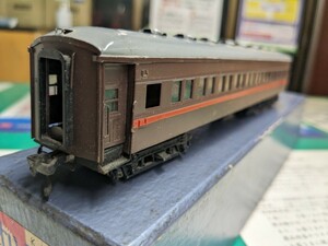 オハ34　ブドウ２号色　宮沢(ミヤザワ)製品　金属製　HOゲージ、レール幅16.5mm