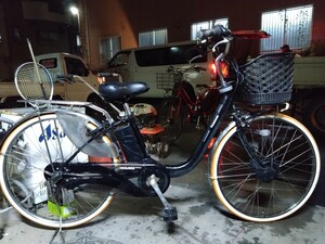 26インチ 新基準 新品バッテリー&新品タイヤ走行充電機能 パナソニック VIVI CHARGE W 通学 通勤 街乗り らくらく電動自転車