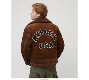 AVIREX USA/限定品メンズ2XL.XXL.3L/CORDUROY B-3 JACKET /コーデュロイ/783-3252074/ブラウン茶色/ロゴ、ボア/フライトジャケット