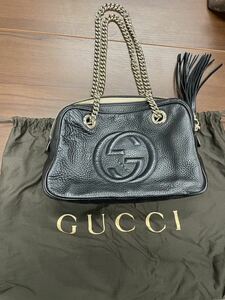 グッチ GUCCI チェーン ショルダーバッグ サイズ役:W28×D9×H19(cm) ショルダー:58cm