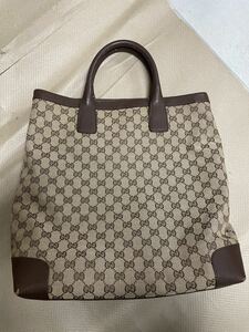 GUCCI グッチ　トートバッグ キャンバス サイズ役縦35cm横34cmマチ13cm