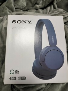 中古美品　SONY ワイヤレスヘッドホン　WH-CH520　ブルー　ソニー Bluetooth