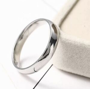 新品　15号　ステンレスリング シルバー 銀 ユニセックス 金属アレルギー シンプル ステンレス 高品質 結婚指輪 男女兼用 送料無料