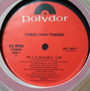 ★★CAROL LYNN TOWNES 99 1/2★US盤 12インチ ★アナログ盤 [9393rp2