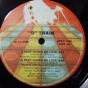 ★★D TRAIN YOU'RE THE ONE FOR ME★12インチ 1988年リリース★ アナログ盤 [9310RP2