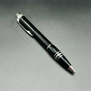 MONT BLANC モンブラン ツイスト式 ボールペン 筆記用具 ブラック 黒 ブラック系 シルバー ビジネス ブランド シンプル かっこいい 6977