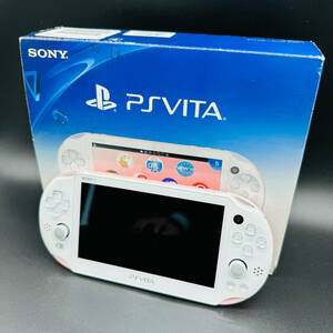 SONY ソニー PlayStation Vita Wi-Fiモデル ライトピンク/ホワイト PCH-2000 ZA19 中古品 動作品 プレイステーション 1円出品 格安 7277