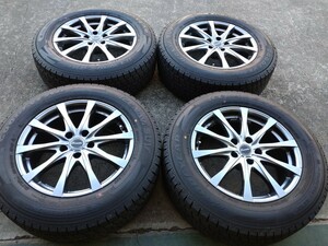 送料込　バリ山　良品　GOODYEAR ICENAVISUV 225/65R17&エクシーダE03 17インチ7J +38 5-114P 4本セット 2021年製 ハリアー等