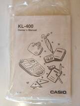 【中古一部動作確認美品】CASIO COOL Magic Label Shop KL-400-ｗ_画像7