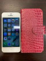 #5261 iPhone5 ジャンク 稼働品 バッテリー膨張 IMIE〇 ソフトバンク パーツ _画像1