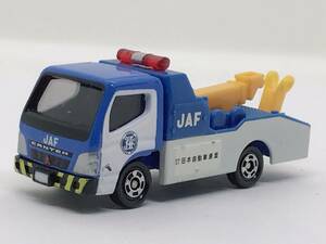 つ9★トミカ ミニカー 三菱ふそう キャンター 2002 JAF レッカー車 社団法人　日本自動車連盟　パーツ欠品有