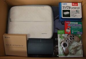  personal computer peripherals various assortment intuos3 LAN hub router hp printer HDMI cable power supply HDD Junk set 20kg and more 