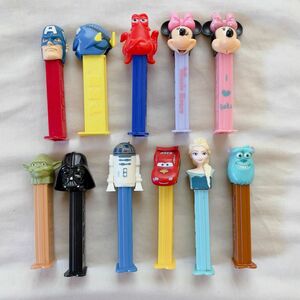 PEZ ペッツ ディズニー 11点セット　アナ　ミニー　スターウォーズ　ニモ　キャプテンアメリカ　カーズ　モンスターズインク