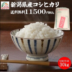 令和5年産 新潟県産 コシヒカリ 玄米30kg うまい米 米専門 みのりや ポイント消化 送料無料