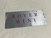 ローバーミニ ナンバープレート マグネット付 アルミ製 ROVER MINI_画像1
