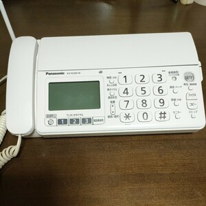 Panasonic パナソニック おたっくす KX-PZ200-W 親機 ファックス電話機 本体 通電確認済み 現状品 中古品