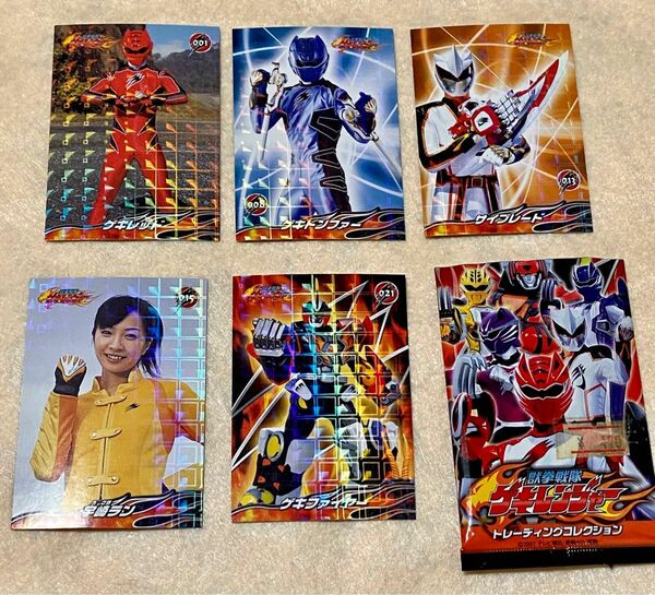 獣拳戦隊ゲキレンジャー トレーディングコレクション カード5枚セット