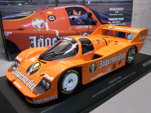 ★1円～444台限定品! PORSCHE 956K #1 Brun Jagermeister S.Bellof 200Meilen Norisring 1984 1/18【イエーガーマイスター ポルシェ】美品!