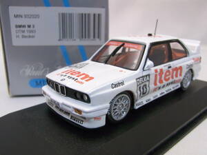 ★レア物!★BMW M3 DTM 1993 #10 H.Becker 1/43【E30 item】★銀箱 MIN932020